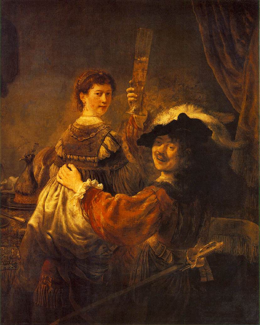 Rembrandt and Saskia in the Scene of the Prodigal Son in the Tavern dh